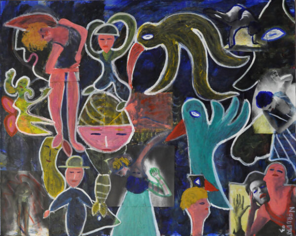 369 De Dansers, 2003, 80 x 100 gemengde techniek, gemengd