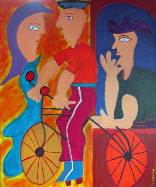 396 De Verleiding 4, 2007, 120 x 100, acryl op linnen, SOLD