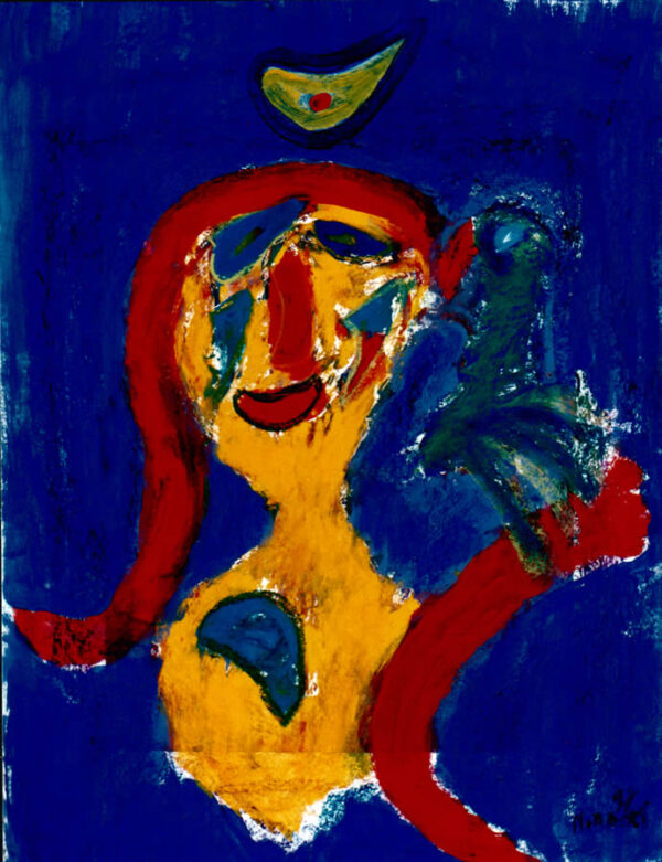 141 Vrouw en Vogel 2, 1997, 83 x 63, gemengd