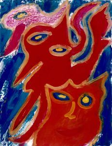 151 Maskerade, 1998, 83 x 63, gemengd