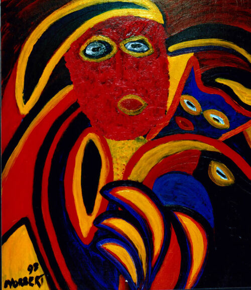 443 Masker 3, 2023 70 x 60 olie/acryl