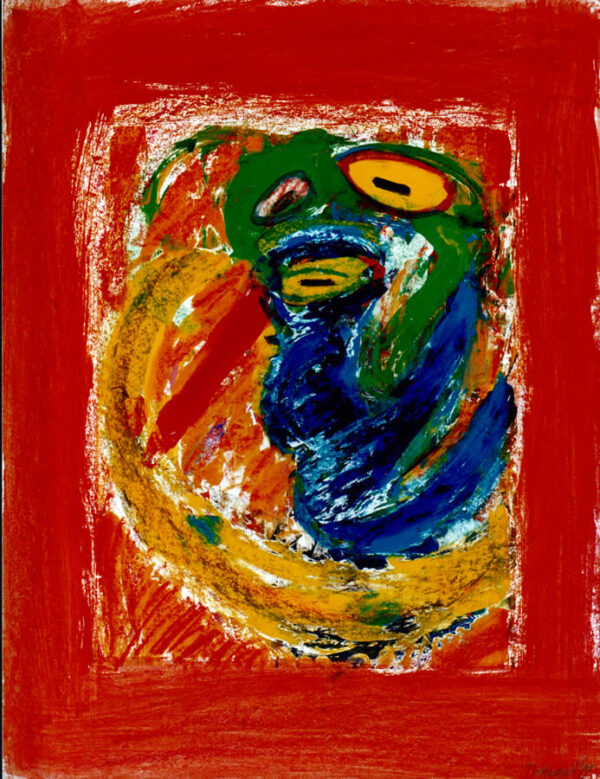 188 Gele Vogel 3, 1999 83 x 63, gemengd