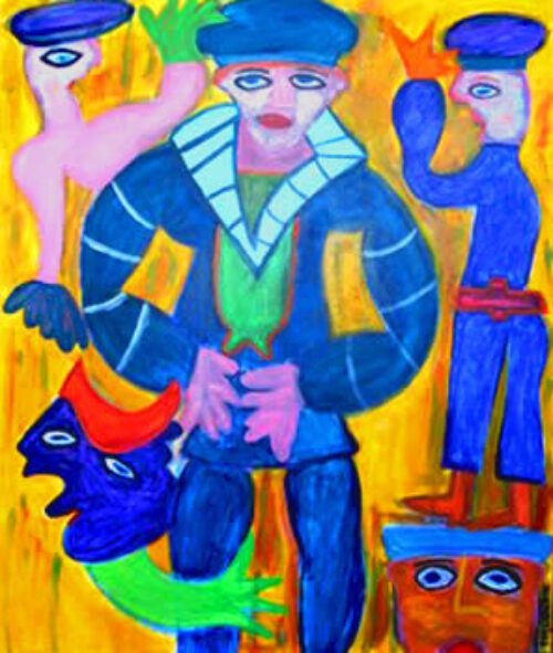 417 De eenzame matroos, 2011 120 x 100 acryl