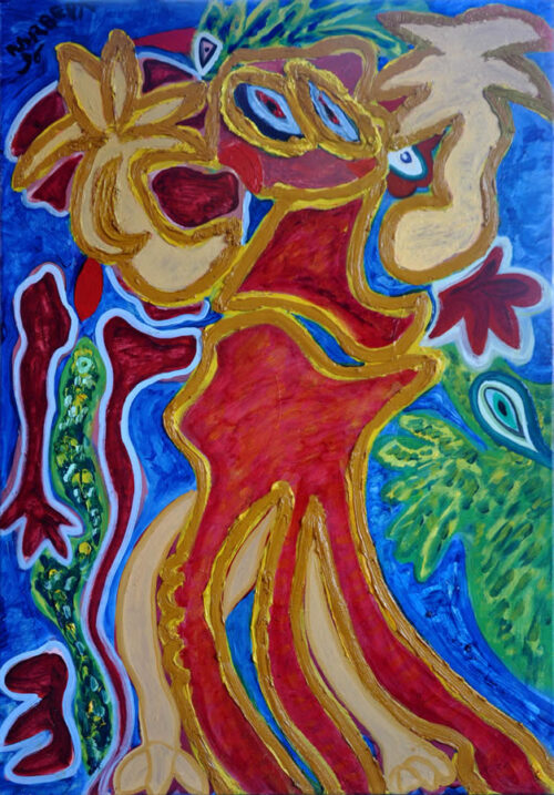 46 Radeloos, 1996 100 x 70 olieverf, NOT AVAILABLE