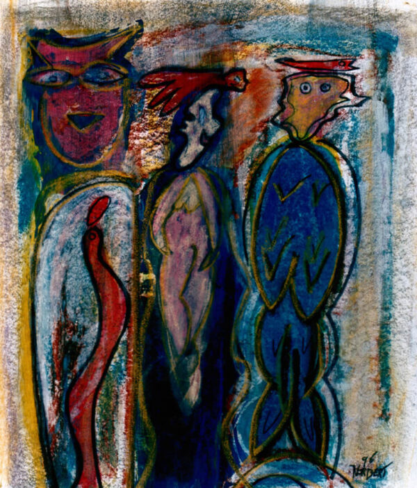 58 Vader met Kind, 1996, 68 x 53, verkocht