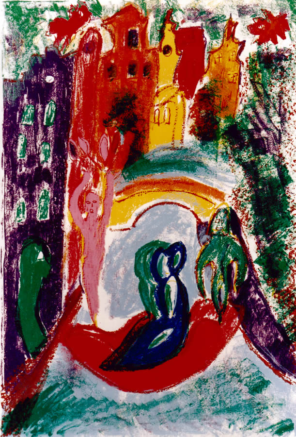 81 De Tulpenvrouw, 1996, 83 x 63, zeefdruk, 130,-
