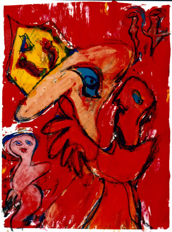 89 De Monnik, 1997, 83 x 68, gemengd