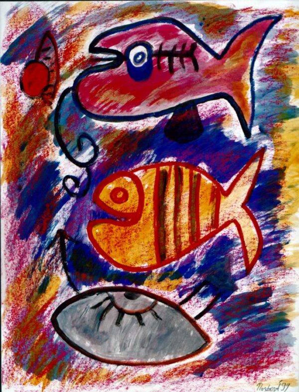 185 De Vissen.jpg 1999 63x83 cm