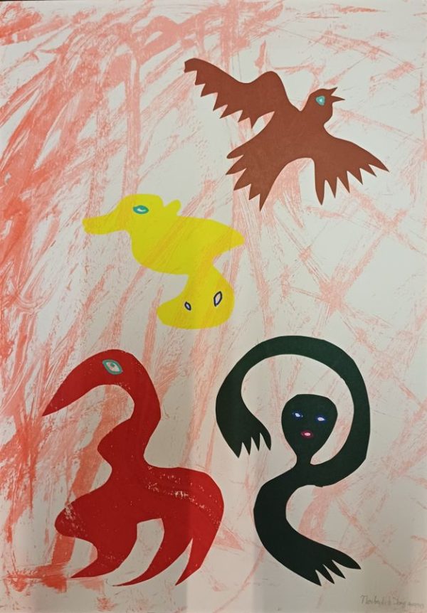 535 Millennium Fauna 129 2000 50x70cm mixed media