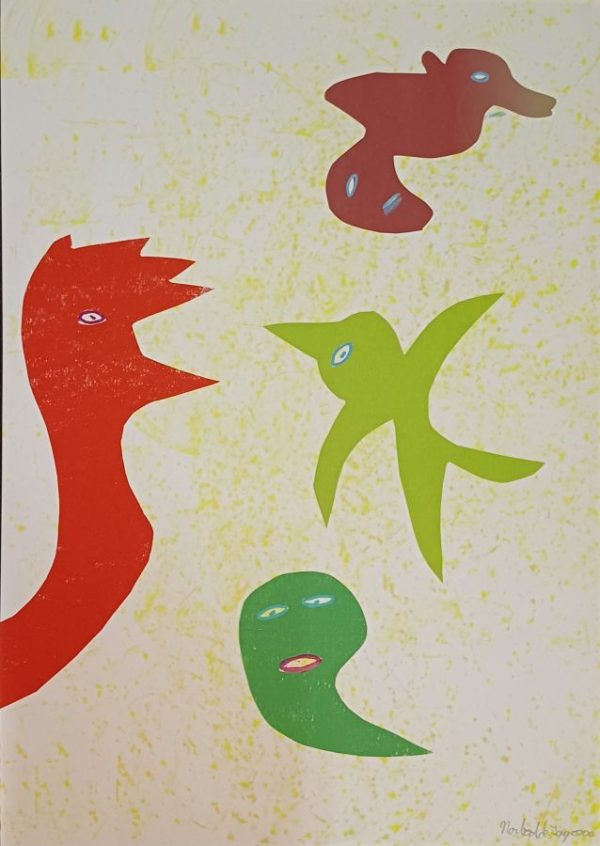 536 Millennium Fauna 130 2000 50x710cm mixed media