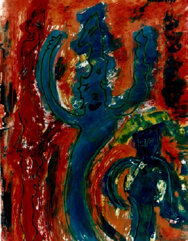Dansen bij Avondrood (57), 1996 – Ingelijst
